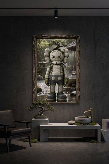 daveY - KAWS LEGO – Nature Reclaims (Zen Bonsai), Nieuw