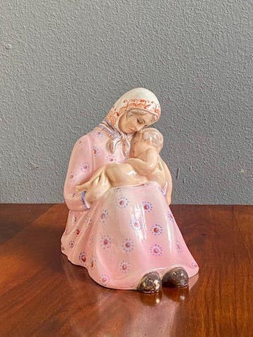 Carmelo Ganci - sculptuur - 15 cm - Majolica