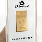 2 gram - Goud .750 - Davide - Met certificaat (Zonder