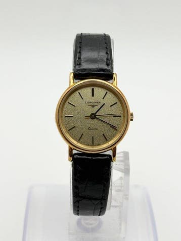 Longines - Longines Vintage Quartz – Gold Textured Dial –