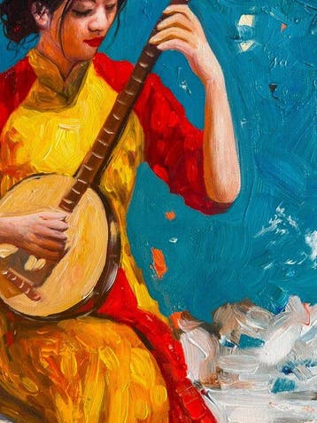 Nguyn V.L (1993) - Mélodie du soleil 80 60 cm