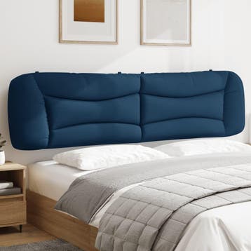 vidaXL Hoofdbordkussen Hvar 200 cm stof blauw, Huis en Inrichting, Verzenden, Nieuw