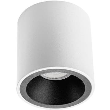 Opbouwspot GU10 Pragmi Cliron Pro - Aluminium, Mat Wit/Zwart, Verzenden, Nieuw