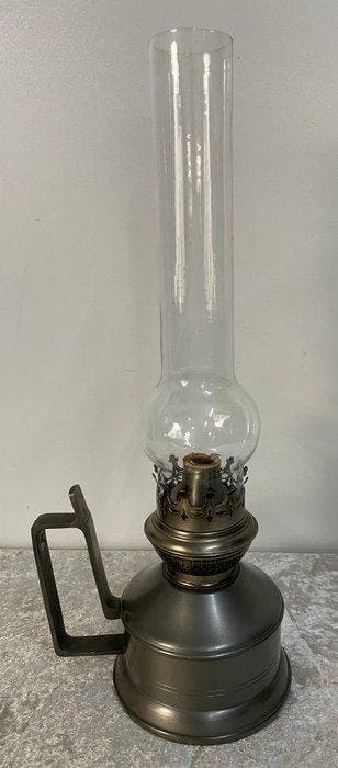 Rio Tiel Holland - Lampe à huile - Étain, Verre - lampe à, Antiquités & Art