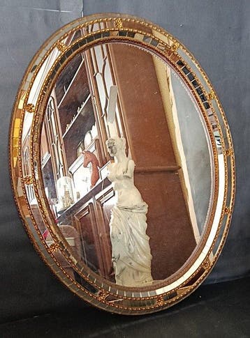 Miroir mural - Verre, Laiton - Miroir vénitien