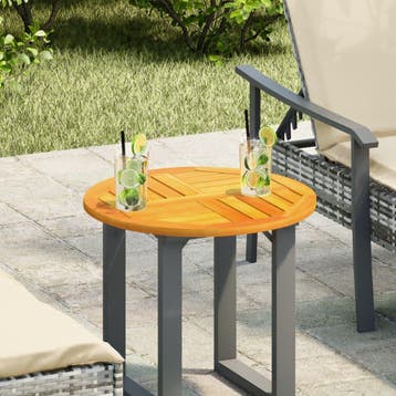 vidaXL Tafelblad rond Ø 50x2 cm massief acaciahout, Huis en Inrichting, Verzenden, Nieuw