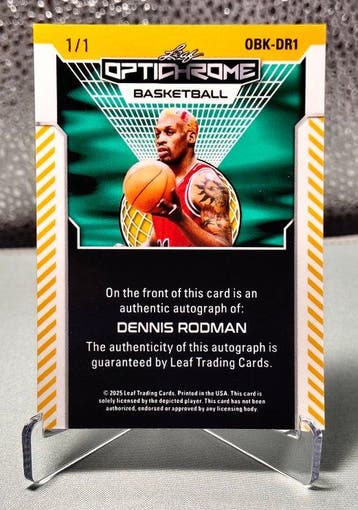 Leaf 1/1 Dennis Rodman Autograf - 1 Card - Excellent (EX), Nieuw