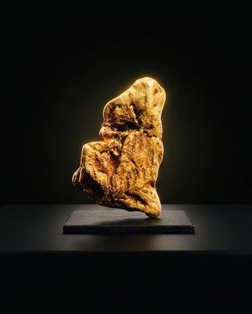 Goud Goud nugget - Hoogte: 12.5 mm - Breedte: 8.8 mm- 1.99 g