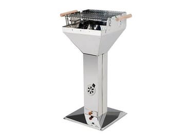 Veiling - BBQ Kolomgrill Edelstaal, Nieuw