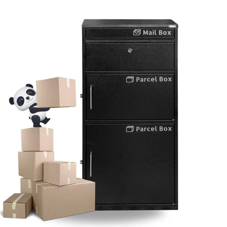 PakketPanda® Big Parcel 2 - Pakketbrievenbus, Tuin en Terras, Brievenbussen, Staande brievenbus, Nieuw, Staal, Verzenden