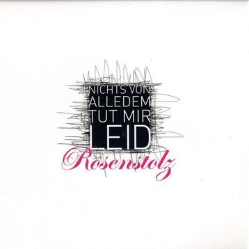 Rosenstolz - Nichts Von Alledem Tut Mir Leid, Cd's en Dvd's, Verzenden, Gebruikt