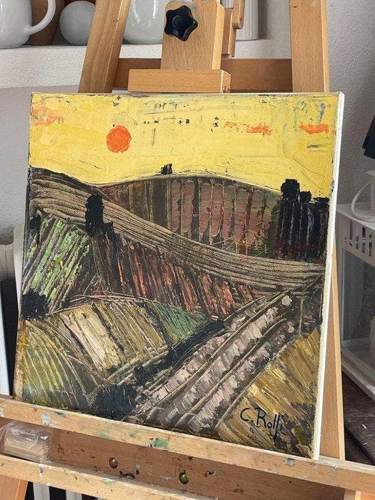 Claudio Rolfi (1960) - Effetto Langhe, Antiek en Kunst, Kunst | Schilderijen | Modern