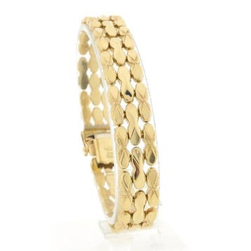 Gouden Bismarck schakelarmband, Ophalen of Verzenden