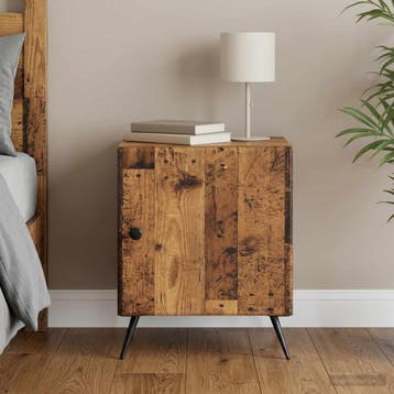 vidaXL Nachtkastje Oud hout 43 x 34,5 x 50 cm Bewerkt hout, Verzenden, Nieuw