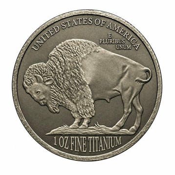 Verenigde Staten. 2027 1 oz Titanium Buffalo Round BU