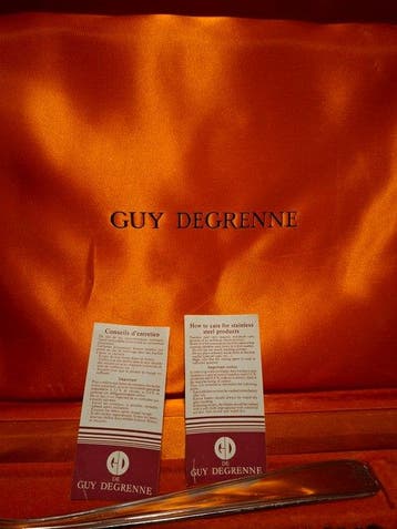 Tafelservies voor 12 - Staal - bestek Guy Degrenne