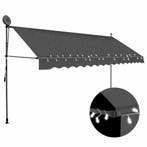 vidaXL Luifel handmatig uitschuifbaar met LED 400 cm, Verzenden