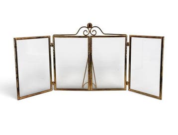 Vitrine - Vouwbaar - Messing - triptiek