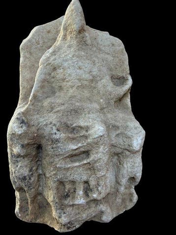 Oud-Romeins Marmer Alabastron, Godin Magna Mater Cybele met