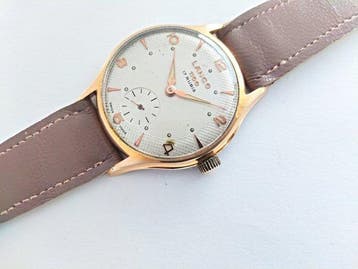 Lanco - swiss mens gold plated 17 rubis - Zonder, Nieuw