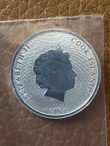 Îles Cook. 10 Cent 2021 Bounty, 1/10 Oz (.999) (Sans prix de