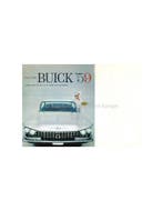 1959 BUICK PROGRAMMA BROCHURE ENGELS, Ophalen of Verzenden