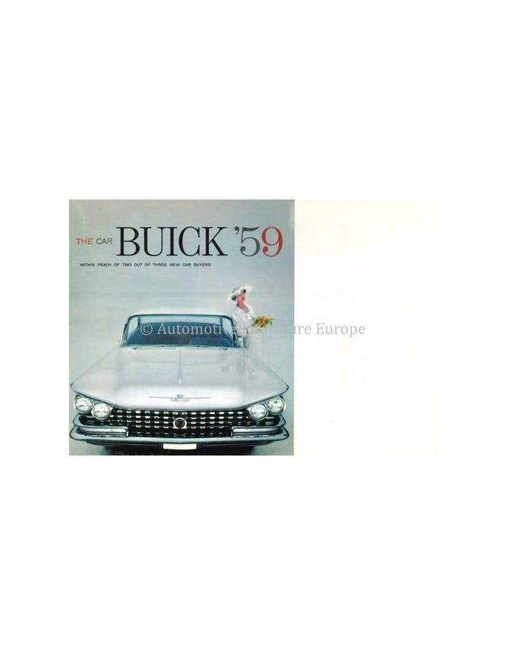1959 BUICK PROGRAMMA BROCHURE ENGELS, Livres, Autos | Brochures & Magazines, Enlèvement ou Envoi