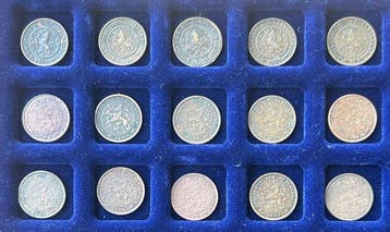 Nederland. Nederland. Wilhelmina. 1/2 Cent Complete serie, Timbres & Monnaies