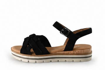 Gabor Sandalen in maat 38½ Zwart, Verzenden, Zwart, Gabor, Sandalen of Muiltjes