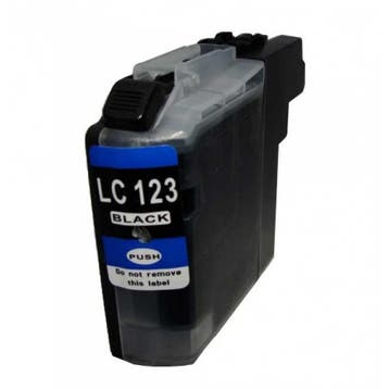 Huis-Merk  BROTHER LC-123 Black 20ml 247print, Computers en Software, Printerbenodigdheden, Verzenden, Nieuw, Brother