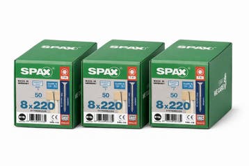 3X Spax Houtbouwschroeven 8x220 – 150 stuks, Verzenden, Nieuw