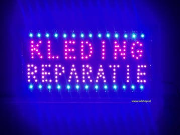 Kleding reparatie LED bord lamp verlichting lichtbak reclame, Verzenden, Nieuw