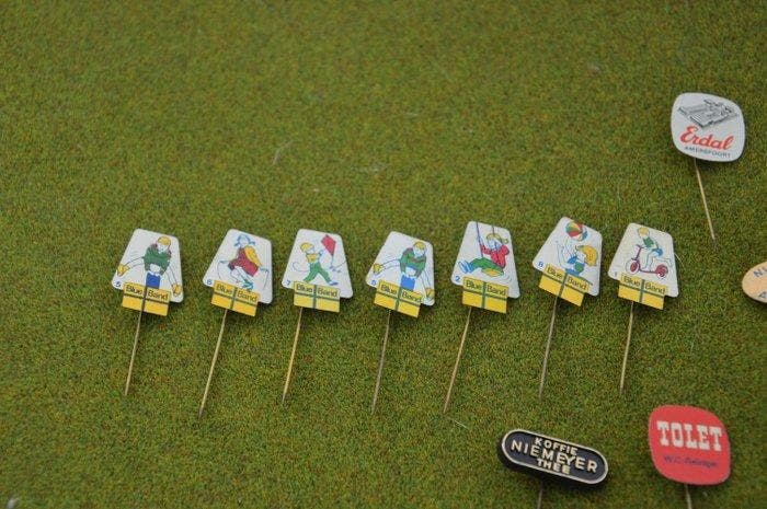 diverse - Speelgoed Verzameling van oude reclame speldjes -, Antiquités & Art, Antiquités | Jouets