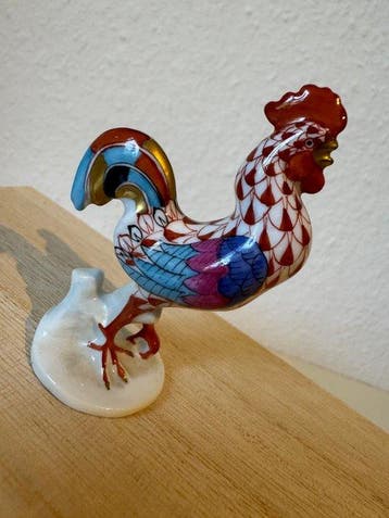 Herend - Beeldje - Herend - Porcelain figurine - Fishnet, Antiquités & Art