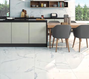 Calacatta BLUE / Blanco ( LEVIGLASS ) 60x60 Polished /, Ophalen of Verzenden, Nieuw