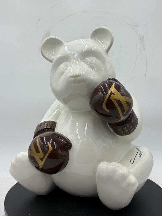Naor - sculptuur, Panda boxe - 45 cm - Hars - 2022, Antiquités & Art, Art | Objets design