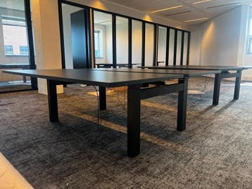 100 x Refurbished Ahrend Duo Bureau | Elektrisch | Zwart, Verzenden