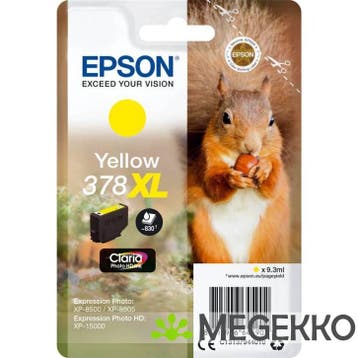 Epson 378XL 9.3ml Gele inktcartridge, Computers en Software, Verzenden, Nieuw