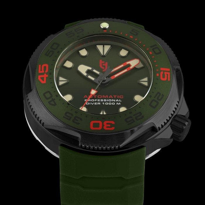 Tecnotempo - Divers 1000M Professional Diver - Automatic, Handtassen en Accessoires, Horloges | Heren