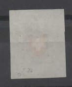 Zwitserland 1850 - Gefrankeerde rayon, blauwe postale ruit,