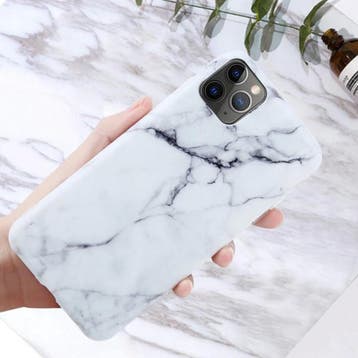 iPhone 11 Pro Max Hoesje Marmer Textuur - Shockproof Glossy, Verzenden, Nieuw