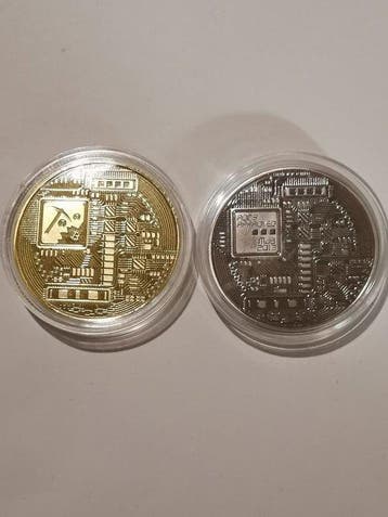 Duitsland. BitCoin 2 x BitCoin vollvergoldet und