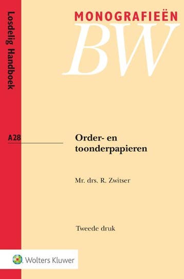 Order- En Toonderpapieren | R. Zwitser | Nieuw, Verzenden, R. Zwitser