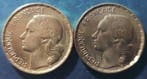 Frankrijk. 50 Francs 1954 et 1954-B Guiraud (lot de 2, Postzegels en Munten