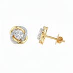 Boucles doreilles cloutées - 14 carats Or jaune - 3.58ct.