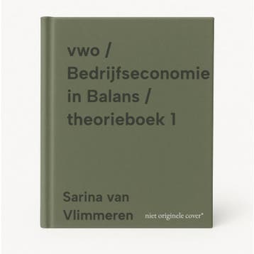 vwo / Bedrijfseconomie in Balans / theorieboek 1, Boeken, Verzenden, Gelezen, Sarina van Vlimmeren
