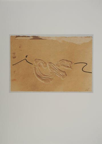 Antoni Tapies (1923-2012) - Relief : Tracés sur le sable
