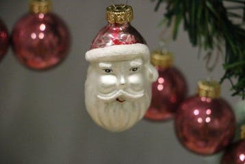 mini-set kerstmis, 13 delig, met kerstman, roze - Boules de, Diversen, Nieuw