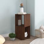 vidaXL Draaikast 34,5x34,5x75,5 cm spaanplaat bruin, Huis en Inrichting, Verzenden, Nieuw