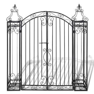 vidaXL Poort decoratief 112x20,5x134 cm smeedijzer, Verzenden, Nieuw